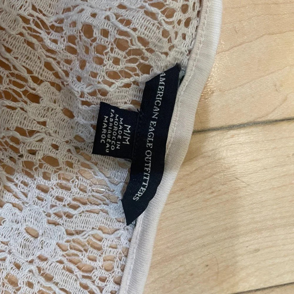 AMERICAN EAGLE Sheer Lace Crop Tank - M - Picture 4 of 4